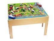 Kids City Transportation Activity Educational Fun Learning Wooden Play Table