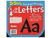 Eureka EU 845033 Dr Seuss Punch Out Deco Letters Blk
