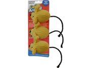 Imperial Cat 01194 Knitted Mice Trio Cat n Around Toys on Hang Card