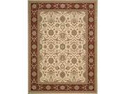 Nourison 17791 Persian Crown Area Rug Collection Cream 2 ft 2 in. X 7 ft 6 in. Runner