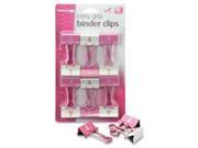 Officemate 08905 Officemate Breast Cancer Awareness Binder Clips OIC08905 OIC 08905