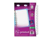 Avery 11315 Avery Monthly Preprinted Tab Dividers AVE11315 AVE 11315