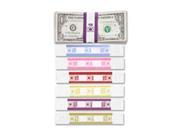 Color Coded Kraft Currency Straps Dollar Bill 100 Self Adhesive 1
