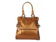 Latico Leather 7635MGD Sydney Mimi North South Rolled Handle Shoulder bag Metallic Gold