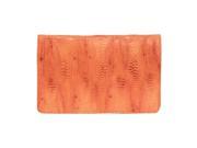 Latico Leather 5302ORG Ginger Amazonia Flapover Wallet Orange