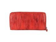 Latico Leather 5303RED Devin Zip Wallet Red