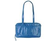 Latico Leather 7852BLU Gillian Mimi in Memphis East West Tote Bag Blue