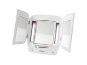Jerdon Style JGL10W 5X 1X Euro Fluorescent Lighted Makeup Mirror White