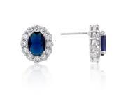 J Goodin E50119R C30 Royal Wedding Sapphire Earrings