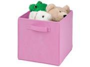 Honey Can Do Int SFT 01762 Non Woven Foldable Cube 11.5x10.6x10.6 Pink