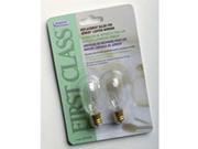 Jerdon Style JPT25W 25 Watt Replacement Light Bulbs 2 Bulbs Per Card