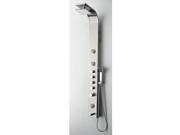 Fresca FSP8009BS Geona Stainless Steel Brushed Silver Thermostatic Shower Massage Panel