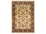 LR Resources LR80371 CRBW810 Adana Cream Brown Rectangle 7 ft.9 in. x 9 ft.9 in. Rug