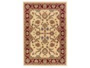 LR Resources LR80371 CRRE810 Adana Cream Red Rectangle 7 ft.9 in. x 9 ft.9 in. Rug
