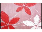 B.B.Begonia B71046009 Alaska 4 x 6 ft. Reversible Indoor Outdoor Area Rug Red and White