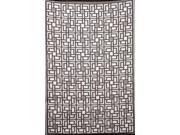 Orientworks B71046018 Outdoor Rug Patio Mat 4ft by 6ft Omega Reversible Design in Brown and White as Outdoor Area Rug by b.b.begonia