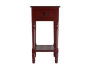 Simplicity End Table Red
