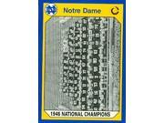 Autograph Warehouse 91301 1946 National Champs Football Card Notre Dame 1990 Collegiate Collection No. 165