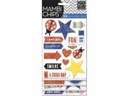 Mambi Chipboard Stickers 4 Sheets Happy Day