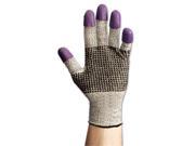 Jackson Safety Brand 97432 G60 Purple Nitrile Gloves Large Size 9 Black White Pair