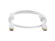 28AWG High Speed HDMI Cable with Ferrite Cores White 3FT