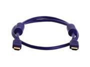 Cmple Computer Video And Audio Electronics Accessories 28AWG High Speed HDMI Cable with Ferrite Cores Purple 3FT