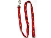 Iconic Pet 91875 Paw Print Dog Leash Red Small