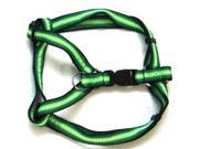 Iconic Pet 91919 Rainbow Adjustable Dog Safety Soft Walking Harness Green Small