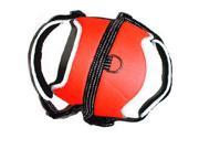 Iconic Pet 91939 Reflective Adjustable Dog Safety Soft Walking Harness Orange Large