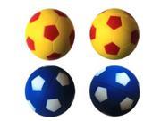 Iconic Pet 15798 Bouncing Sponge Yellow And Blue Football Cat Toy 4 Pack