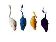 Iconic Pet 15777 Short Hair Fur Mice For Cats Mice Toy 4 Pack Assorted