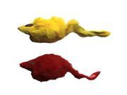 Iconic Pet 15784 Big Long Hair Fur Mice Fun Toys For Small Cats And Kittens 2 Pack Assorted