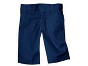 Dickies KR123DN 10 Boys Dark Navy Flex Waist Flat Front Short