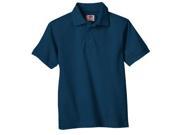 Dickies KS3552DN M Kids Preschool Short Sleeve Pique Polo Shirt Dark Navy Medium