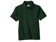 Dickies KS3552GH L Kids Preschool Short Sleeve Pique Polo Shirt Hunter Green Large