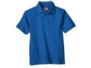 Dickies KS3552RB L Kids Preschool Short Sleeve Pique Polo Shirt Royal Blue Large