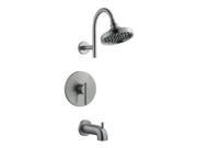 Design House 525691 Geneva Tub and Shower Faucet Satin Nickel Finish