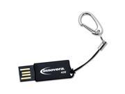 Innovera 38004 Micro USB 2.0 Flash Drive 4 GB Black