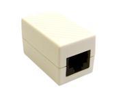 CableWholesale 30X8 02400WH Cat 6 Coupler White RJ45 Female Unshielded