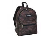 Everest 1045KP BRN ROCK Basic Pattern Backpack Brown