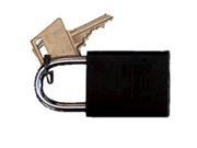 Morris Products 21674 Padlocks Black Keyed Different Accepts Master Key