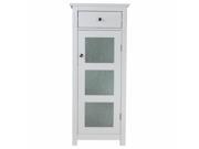 Elegant Home Fashions ELG 579 Connor Floor Cabinet with 1 Door and 1 Drawer White
