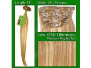 Brybelly Holdings PRST 14 27613 No. 27 613 Golden Blonde with Platinum Highlights 14 inch