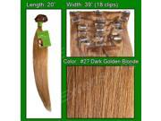 Brybelly Holdings PRST 20 27 No. 27 Golden Blonde 20 inch