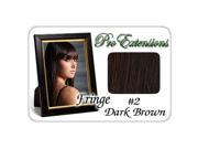 Brybelly Holdings PRFR 2 No. 2 Dark Brown Pro Fringe Clip In Bangs