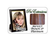 Brybelly Holdings PRFR 6613 No. 6 613 Chestnut Brown Platinum Highlights Clip In Bangs