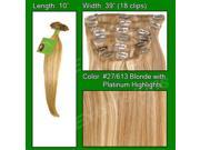 Brybelly Holdings PRST 10 27613 No. 27 613 Golden Blonde with Platinum Highlights 10 inch
