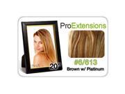 Brybelly Holdings PRLC 20 6613 Pro Lace 20 in. No. 6 613 Chestnut Brown with Platinum Highlights