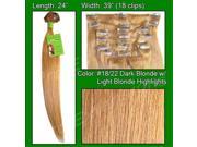 Brybelly Holdings PRRM 24 1822 No. 18 22 Dark Blonde with Golden Highlights 24 inch REMI