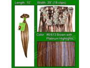 Brybelly Holdings PRST 10 6613 No. 6 613 Chestnut Brown with Platinum Highlights 10 inch